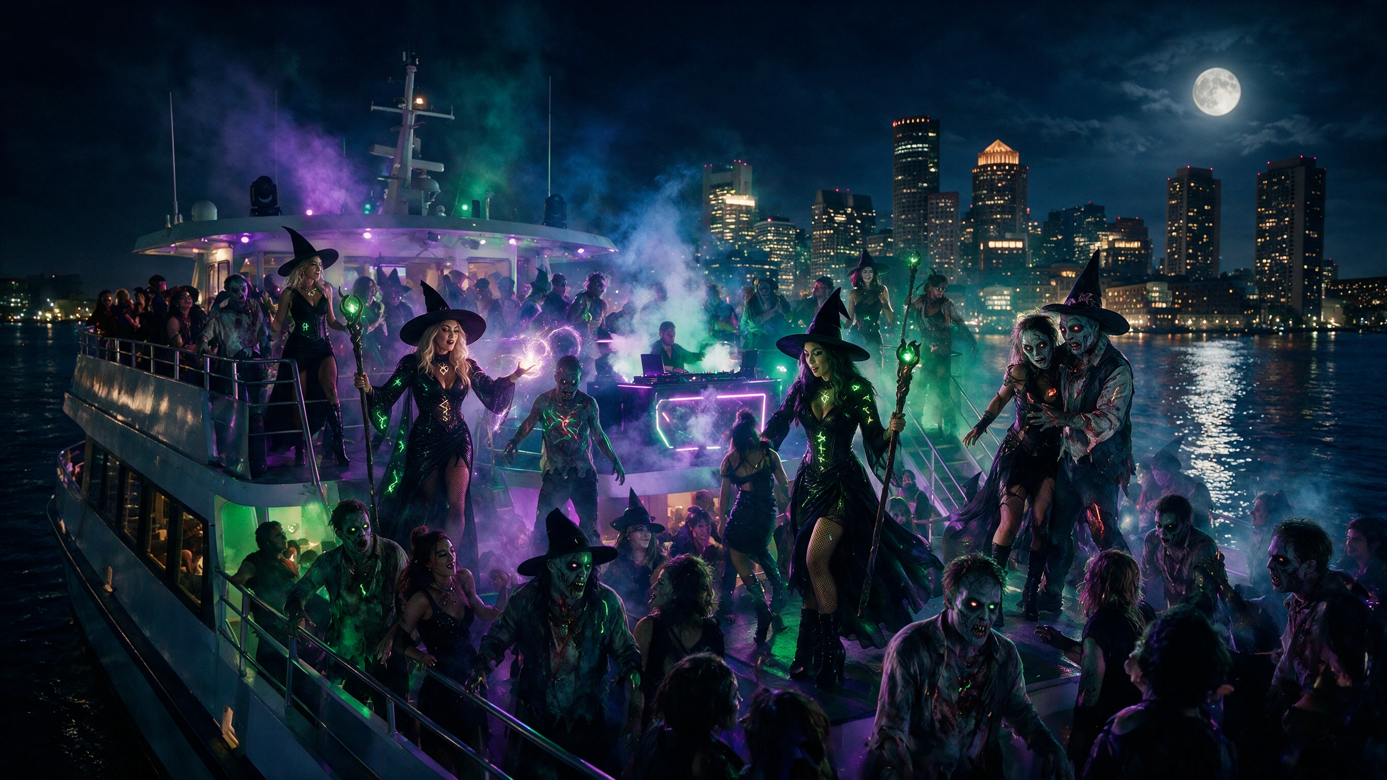 Witches and Zombies Halloween Cruise Boston